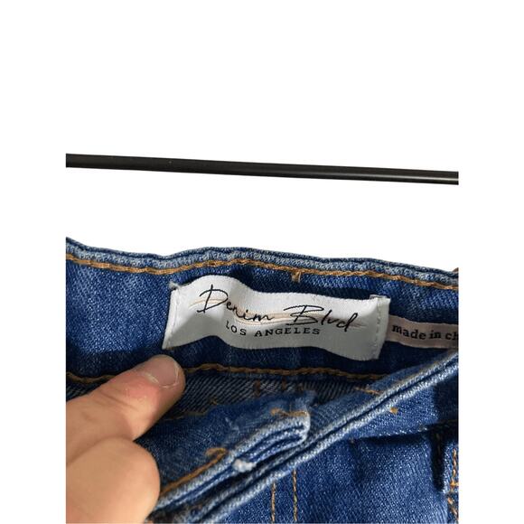 NWT Denim Blvd. Relaxed Fit Denim Straight Leg Denim Core Dark Mom Jean Joggers - Picture 6 of 8